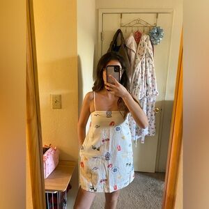 Abercrombie and fitch linen mini skort dress